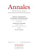 Annales histoire sciences sociales 2023, no 04